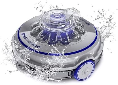 Gre RBR75 – Wet Runner Plus, Kabelloser Elektrischer Bodenreiniger für Pools bis 50 m2, Mehrfarbig