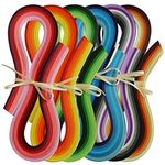 JUYA Multi-Color Quilling Strips Set 720 Strips 36 Colors 54cm Length/Strip Paper Width 5mm