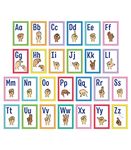 Carson Dellosa Sign Language Posters, ASL Alphabet Learning American Sign Language Posters with Hand Signs, Alphabet Cards for Bulletin Board, Classroom Decor, Classroom Curriculum (26 Posters)