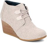 TOMS Women's, Kala Wedge Bootie Natural 6 M