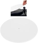 Acrylic Turntable Mat for Turntables, 12 Inch Record Player Platter Slipmat, Reduce Static Dust Noise, 11.81 X 11.81 Large Size LP Record Platter Mat for Turntable Damped