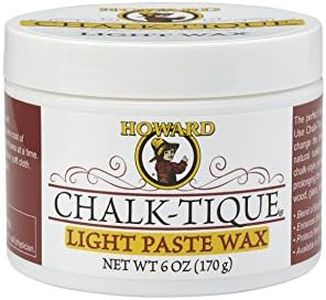 HOWARD PRODUCTS CTPW01 – Chalk-Tique Light Paste Wax – Protect and Enhance your Home Décor Chalk Paint Project,170gm