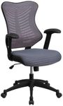 Flash Furniture High Back Gray Mesh Chair with Nylon Base