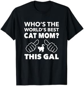 World's Best Cat Mom T-Shirt for Cat Lovers