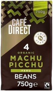 Caf�édirect Machu Picchu Coffee Beans, Medium-Dark Roast, Organic and Fairtrade, 100 Percent Arabica Coffee Beans, 750 g
