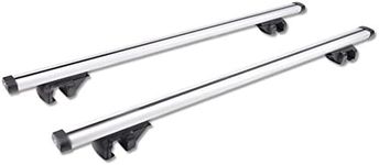 Cross Bars 125cm Car Roof Rack Adjustable Lockable Aluminum Carrier Fitting Lock Rail