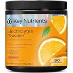 Key Nutrients 90 Servings Electrolytes No Sugar - Electrolyte Powder Packets - Electrolyte Powder - Hydratation Mix - Hydration Powder Lemonade Electrolyte Drink Mix - No Calories, Gluten Free Electrolytes Powder - Keto Friendly, Non GMO, Made in USA