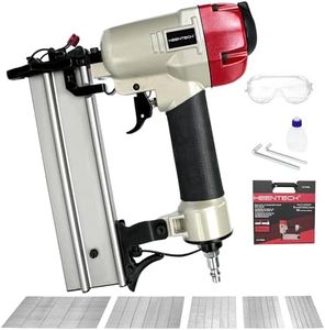 KEENTECH 18 Gauge Pneumatic Brad Nailer Kit, Aluminum Magazine, Compatible With 5/8" To 2" Brad Nails, With Outdoor Portable Carrying Case, 3000pcs Nails For Free Value Pack (Need Air Compressor)