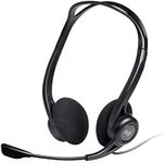 Logitech 960 Wired Headset, Stereo Headphones with Noise-Cancelling Microphone, USB, Lightweight, In-Line Controls, PC/Mac/Laptop - Black , Pack of 1