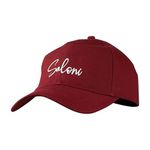 AICA Personalised Name Cotton Cap for Men & Women – Maroon, Free Size | Gifts for Men & Women (Maroon)