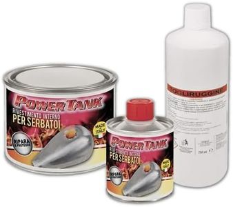 POWER TANK - Trattamento Serbatoio Moto (8/10 Litri) Kit Piccolo Small 350 gr per interno Serbatoi Elimina la Ruggine Ripara Protegge Arrugginito da Moto Vespa Ciao Ciclomotore d'Epoca con Antiruggine