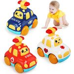 LEADSTAR Baby Toy Cars,Cartoon Wind up Cars for 1 Year Old Boy Gifts Press and Go Toddler Toy Cars for Toddlers 1-3 Baby Toys 12-18 Months Gifts for 1 2 3 Year Old Boys Girls