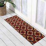 HOKIPO Natural Coconut Coir Rectangular Big Mat With Pvc Backing, Red, Large 40X120Cm (Gmt-R-In305)