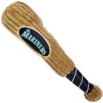 MLB Seattle Mariners Baseball Bat Toy for Dogs & Cats. Soft Corduroy Plush with Inner Squeaker