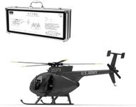 Remote Control Helicopter, 1/16 Scale YU XIANG MD500 250-Class 2.4G 9CH RC Little Bird Military Helicopter Model with GPS & Optical Flow Positioning, 6G/3D Switchable Flight Modes (RTF/Black)