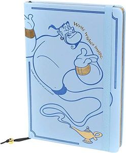 Disney Aladdin (Write Wishes Here) A5 Premium Notebook, Blue/Black/White