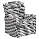 Flash Furniture Kids Hounds Tooth Fabric Rocker Recliner