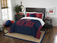 Northwest MLB Boston Red Sox Grand Slam Two Sham Set, Scarlet, Full/Queen Size