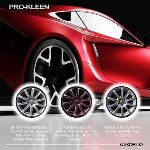 Pro-Kleen Dragon's Blood Fallout Remover 5L – Iron Contamination Cleaner, pH Neutral for Wheels, Paintwork, Glass