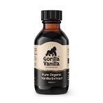 Gorilla Vanilla - Pure Organic Vanilla Extract for Baking - 100ml - By Foodie Flavours