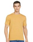 Amazon Brand - Symbol Men's Regular Fit T-Shirt (SYM-SS22-TSH-01_Sunshine Grindle S)