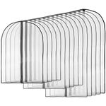 ZOENHOU 15 Pack Garment Suit Cover Clothes Storage Bags, 3 Sizes Breathable Waterproof Dustproof Dress Garment Bags Suit Carrier with Zips for Men Women, 60 x 80cm / 60 x 100cm / 60 x 120cm