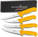 Schwertkrone Solingen Butcher Knife Set 4 Pieces Stainless Steel Rustproof