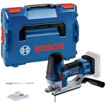 Bosch Professional 18V System Cordless Jigsaw GST 18V-155 SC (with Barrel Grip, Batteries and Charger not incl. in The Scope of delivery, L-BOXX)