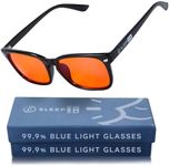 Sleep ZM 99.9% Orange Blue Light Blocking Glasses for Computer, TV, Gaming Use Improve Sleep Quality by Naturally Producing Melatonin for Women and Men