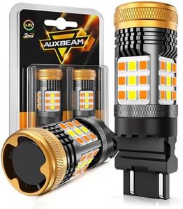 Auxbeam B21 Series 4257 Switchback LED Bulbs Built in Resistor Error Free Anti Hyper Flash 4257NA Bulbs for 2022-2025 Ford Maverick Front Turn Signal Light Blinkers Bulbs for F150 F250 F350 F450 F550