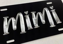 Engraved Mimi Grandma Car Tag Diamo