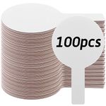 100 Pieces Dry Erase Answer Paddles Handheld Double Sided Paddles Mini White Boards Small White Board Dry Erase Signs Auction Paddles for Students Classroom Voting Games (100 Pieces)