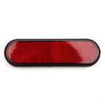 Self Adhesive Stick On Number Plate MOT Red Rear Reflector Light Scooter