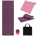 Foldable Yoga Mat,6mm TPE Yoga Mat,