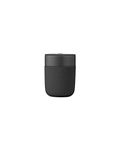 W&P Porter Ceramic Mug w/Protective Silicone Sleeve, Charcoal 12 Ounces | On-The-Go | Reusable Cup for Coffee or Tea | Portable | Dishwasher Safe