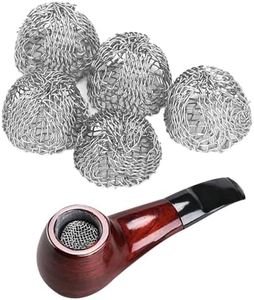 Tissting 100 Piezas de Bola de Pantalla de Pipa de Tabaco 16 Mm Pantallas de Acero Inoxidable Tubo Resistente al Calor Lavable Filtro de Bola de Malla de Tabaco para Pipas de Tabaco