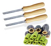 Zucchini Squash Vegetable Corer 3 pcs Corers Stainless Steel Core Remover Tool Kitchen Stuffed Vegetables Veggies Seed Remover Remove Seeds Eggplant Cucumber 8" Long Coring Tools Gadgets Drill