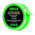 Lockport Glow in The Dark Tape — 30 Ft x 1 Inch — Bright, Rechargeable, & Long-Lasting Fluorescent Tape — Luminous Tape for Halloween, Night Decorations, Outdoor Sports and Home Marking