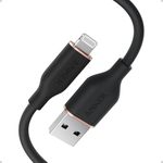 Anker Flow Cable, USB-A to Lightning Cable, Durable and Fast, Fast Charging USB 2.0 Cable, for iPhone 14/13 / 12 / iPad Air/Mini/Pro, iPod Nano, AirPods, and More (Cord Organizer Included) (3ft)