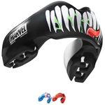 Marvel Venom Sports Mouthguard for Braces, One Size Remouldable Gum Shield with Case for Boxing, MMA, Rugby, Martial Arts, Judo and All Contact Sports