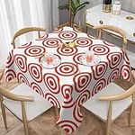 PartyUnix Design Target Tablecloth - 60"X60" Round Tablecloth-Perfect For Buffet Tables, Parties Affordable