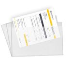 G4Goods 200 Pcs of A4 Plain Document Enclosed Wallets 328 x 235mm - Durable, Waterproof, and Versatile for Multiple Uses - Peel & Seal Strong Clear Plastic Postage Pouches