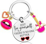 AOBIURV Quotes Inspirational Merch Best Gifts For Girls Inspiration Gifts For Women Music Women Girl Gifts, Silver-be Yourself