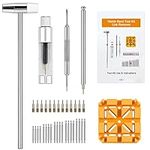 Watch Link Removal Kit, Watch Strap Adjustment Tool Spring Bar/Band Holder/Head Hammer/Pin Punches/Pin Remover/Spare Needles/Strap Pins, Professional Watch Repair Tool Kit Removal Tool for Watchmaker