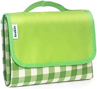 reakoo Couverture de Pique-Nique 300 x 200 cm, Imperméable Couverture Camping Tapis Pique niques Anti-Sable, Tapis de Plage avec poignée de Transport pour Plage, Picnic, Camping, Voyage