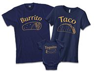 Threadrock Taquito | Baby Son or Daughter Infant Bodysuit | 12 Months, Navy