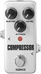 Compressor Guitar Pedal, Mini Effect Processor Fully Analog Circuit Universal for Guitar and Bass, Exclude Power Adapter - KOKKO (FCP2)