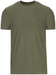 1 Pack, Men's Active Quick Dry Crew Neck T-Shirt, Military Green, XL