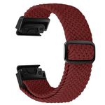 FAKBKE Braided Strap Compatible with Garmin Fenix 7/7 Pro/Fenix 6/6 Pro/Fenix 5/5 Plus/EPIX 2, 22mm QuickFit Loop Wristband Soft Elastic Nylon Bracelet for Epix Pro 47mm/Forerunner 955/965/945