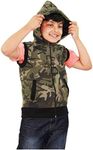 A2Z 4 Kids Hooded Gilet Jacket Fabr